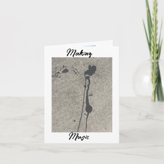 音楽を作る サンキューカード (正面)