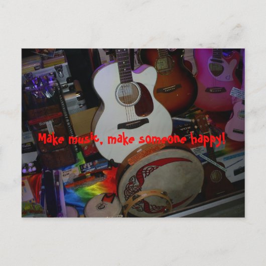 音楽を作る ポストカード (正面)