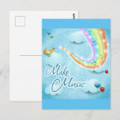 音楽を作る ポストカード (正面/裏面)