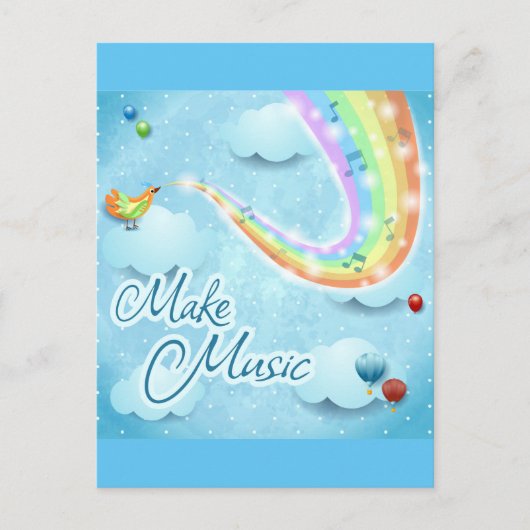 音楽を作る ポストカード (正面)
