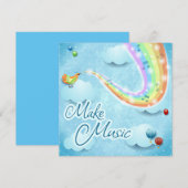 音楽を作る 招待状 (正面/裏面)