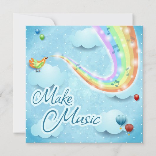 音楽を作る 招待状 (正面)