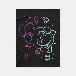 音楽を使ったビデオ再生 フリースブランケット