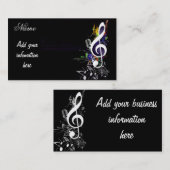 音楽を再生する_ 名刺 (正面/裏面)