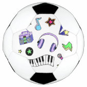 音楽を出す サッカーボール (正面)