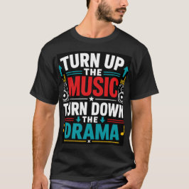 音楽を大きく Tシャツ