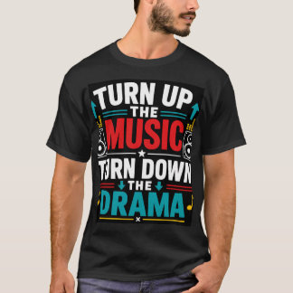 音楽を大きく Tシャツ