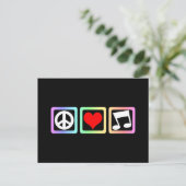 音楽を愛する平和 ポストカード (スタンド正面)