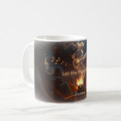 🎸 音楽を昇華させる炎ギターマグ コーヒーマグカップ (正面左)