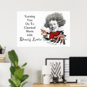 音楽を楽しめクラシカルる ポスター (ホームオフィス)