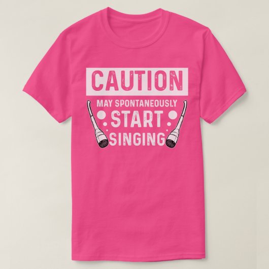 音楽を歌う Tシャツ (デザイン正面)