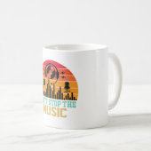音楽を止めるな コーヒーマグ コーヒーマグカップ (正面右)