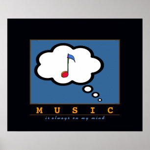 音楽を考えて下さい ポスター