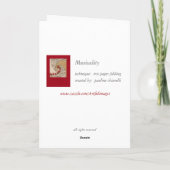 音楽を聞いて下さい カード (裏面)