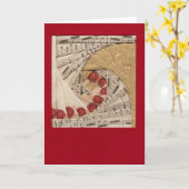 音楽を聞いて下さい カード (黄色い花)