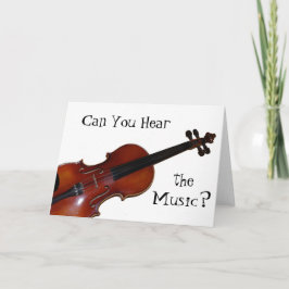 音楽を聞くことができますか。 -バイオリン カード