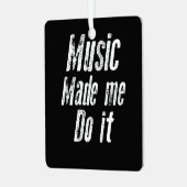 音楽を聴いてやっおもしろいた動揺して メタルオーナメント (正面左)