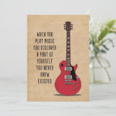 音楽を聴くときの音遊楽アート サンキューカード (スタンド正面)