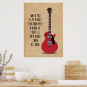 音楽を聴く時の音楽ア遊ート ポスター (キッチン)