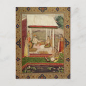 音楽を聴く王子と王女 ポストカード (正面)