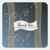 音楽を聴く スクエアシール (正面)