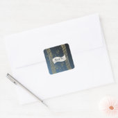 音楽を聴く スクエアシール (封筒)