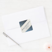 音楽を聴く スクエアシール (封筒)