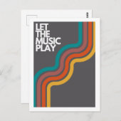 音楽を聴遊く ポストカード (正面/裏面)