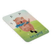 音楽を見て、ダンスのポストカードを聞く マグネット (右側)