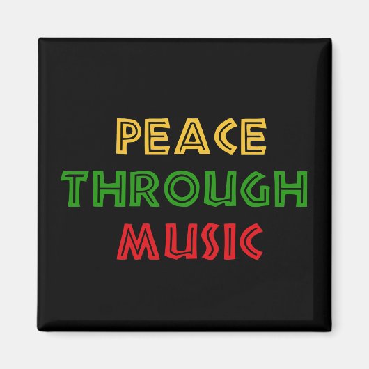 音楽を通じた平和 マグネット (正面)