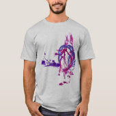 …音楽を食べて下さい、眠らせて下さい、呼吸して下さい Tシャツ (正面)