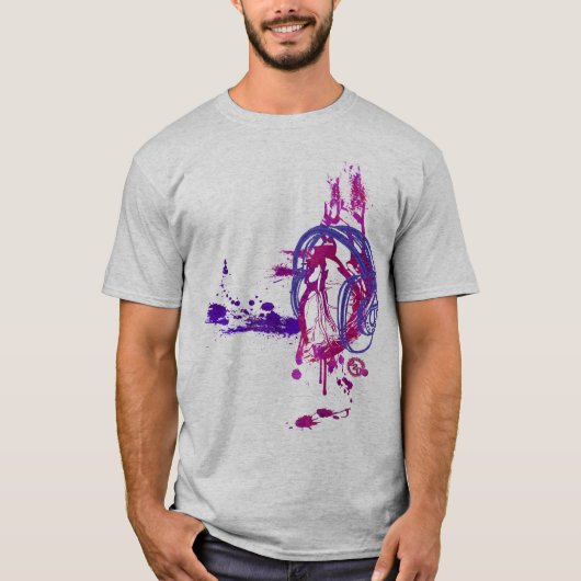 …音楽を食べて下さい、眠らせて下さい、呼吸して下さい Tシャツ (正面)