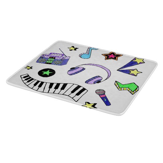 音楽を鳴らす カッティングボード (角)