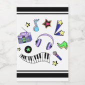 音楽を鳴らす フードラベル (シングルラベル)