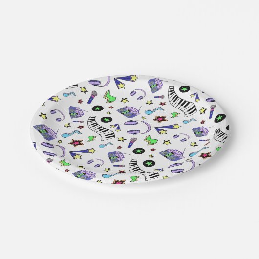 音楽を鳴らす ペーパープレート (アングル)