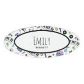 音楽を鳴らす 名札 (正面)