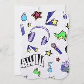 音楽を鳴らす 招待状 (裏面)