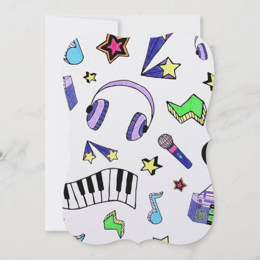 音楽を鳴らす 招待状 (裏面)