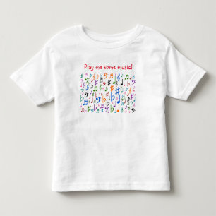音楽を！ トドラーTシャツ