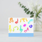 音楽アイコン ポストカード (スタンド正面)