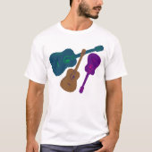 音楽アコースティックギター Tシャツ (正面)