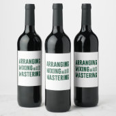 音楽アレンジングマスタリング ワインラベル (ボトル)