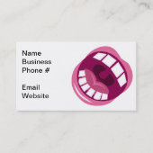 音楽アーティストおもしろいピンクと白 名刺 (正面)