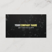 音楽アーティスト用の黒い名刺，ミュージシャン 名刺 (裏面)
