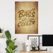 音楽アートそれはギターのようなものだ ポスター (ホームオフィス)