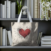 音楽アートのグランジハート クロスボディバッグ