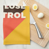 音楽アート音楽でコントロールを失う キッチンタオル (四つ折り)