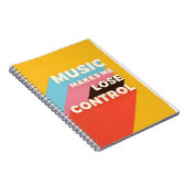 音楽アート音楽でコントロールを失う ノートブック (右側)
