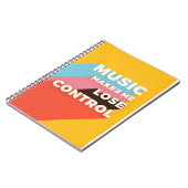 音楽アート音楽でコントロールを失う ノートブック (左側)