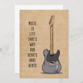 音楽アート音楽は人生 セーブザデート (正面/裏面)